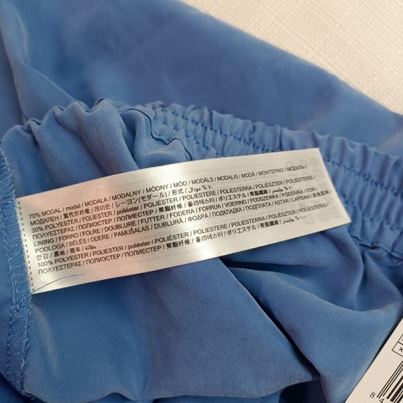 Mango MNG Blue Straight Suit Trousers Women's L High Rise Pockets Formal NWT - Picture 5 of 8